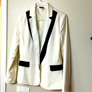 Black and cream blazer